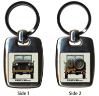 WW2 Military Vehicles - Willys MB (early) Keyring 5